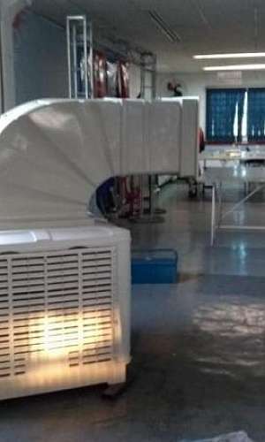 climatizador evaporativo tipo industrial portátil