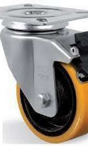 Rodízios giratórios com freio Rodízios giratórios com freio