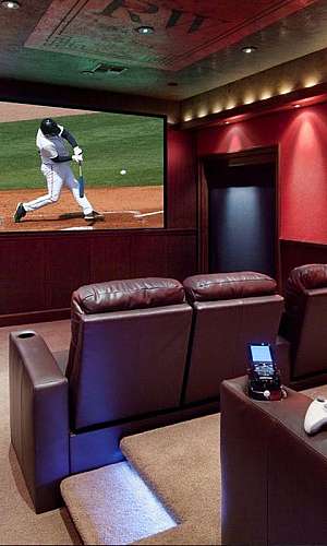 Sala de cinema residencial Sala de cinema residencial