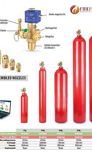 Sistema fixo de gases para combate a incêndio